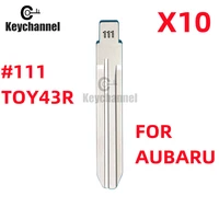 10PCS โลหะ #111 Blank Car Key สำหรับ KD VVDI Remote สำหรับ Subaru XV Legacy Forester Outback Impreza tribeca Isuzu LISHI TOY43R