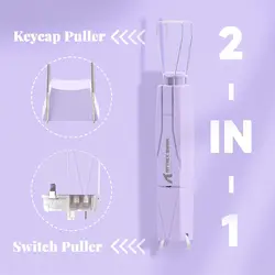 Dual-Function Keycap and Switch Remover for Mechanical Keyboards, Effortless Removal Tool (Purple)