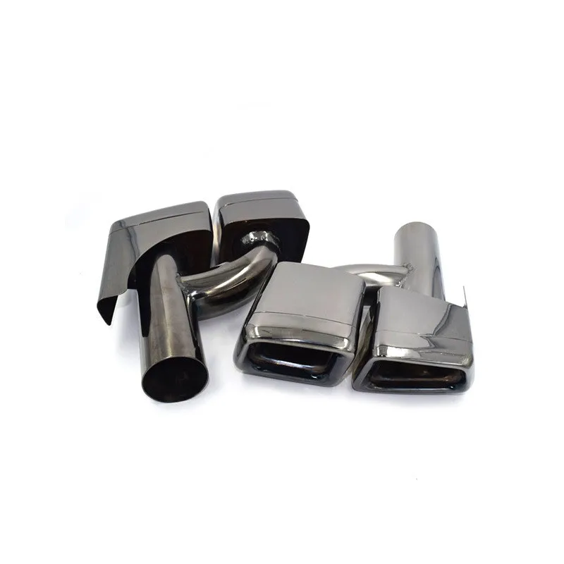 One Pair Exhaust Pipe For Mercedes-Benz W212 E Class E200 E260 E300 Upgrade To E63 Amg Stainless Steel Muffler Tailtip Nozzle