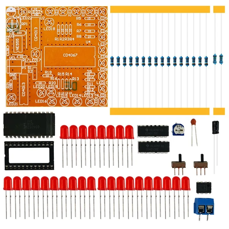 Electronic Kit 0-30V 2mA-3A DC Regulated Power Supply DIY Kit for School Experiment