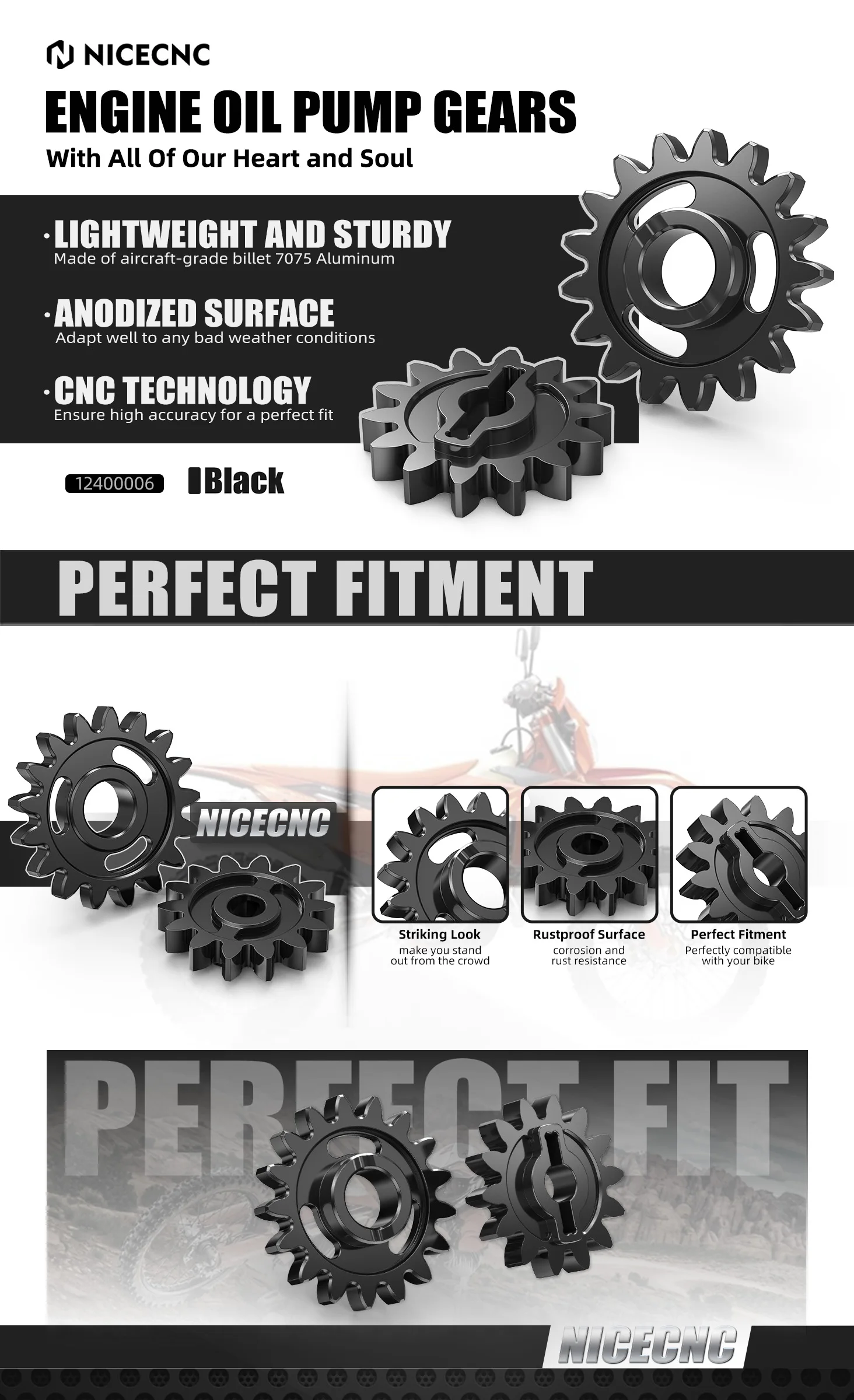 Für KTM EXC-F 250 Sechs Tage XCF-W 250 2008–2016 350 EXCF XCFW 6D 2014–2016 XCF SX-F 250 350 2011–2015 FREERIDE Ölpumpen-Getriebesatz – Detail 1