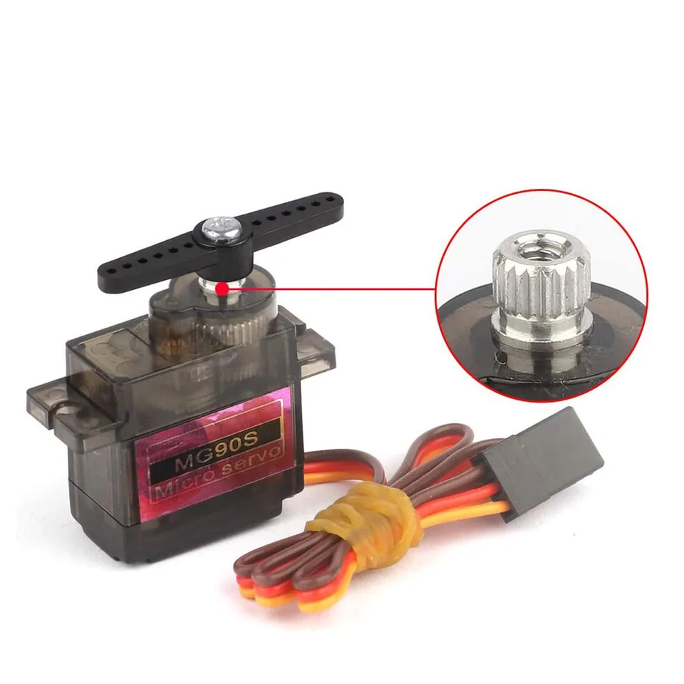 9g Servo MG90S Mini Micro Servo Motor - 1.8Kg Drehmoment, 13g, Metallgetriebe Für RC Modellbau Mini Servo Metallgetriebe