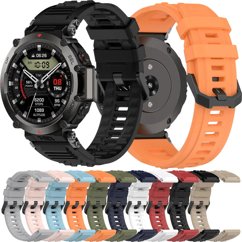 

Newest Watch Band For Amazfit T-Rex Ultra Watchband Bracelet Soft Silicone Strap for Huami Amazfit T-Rex Ultra Wristband