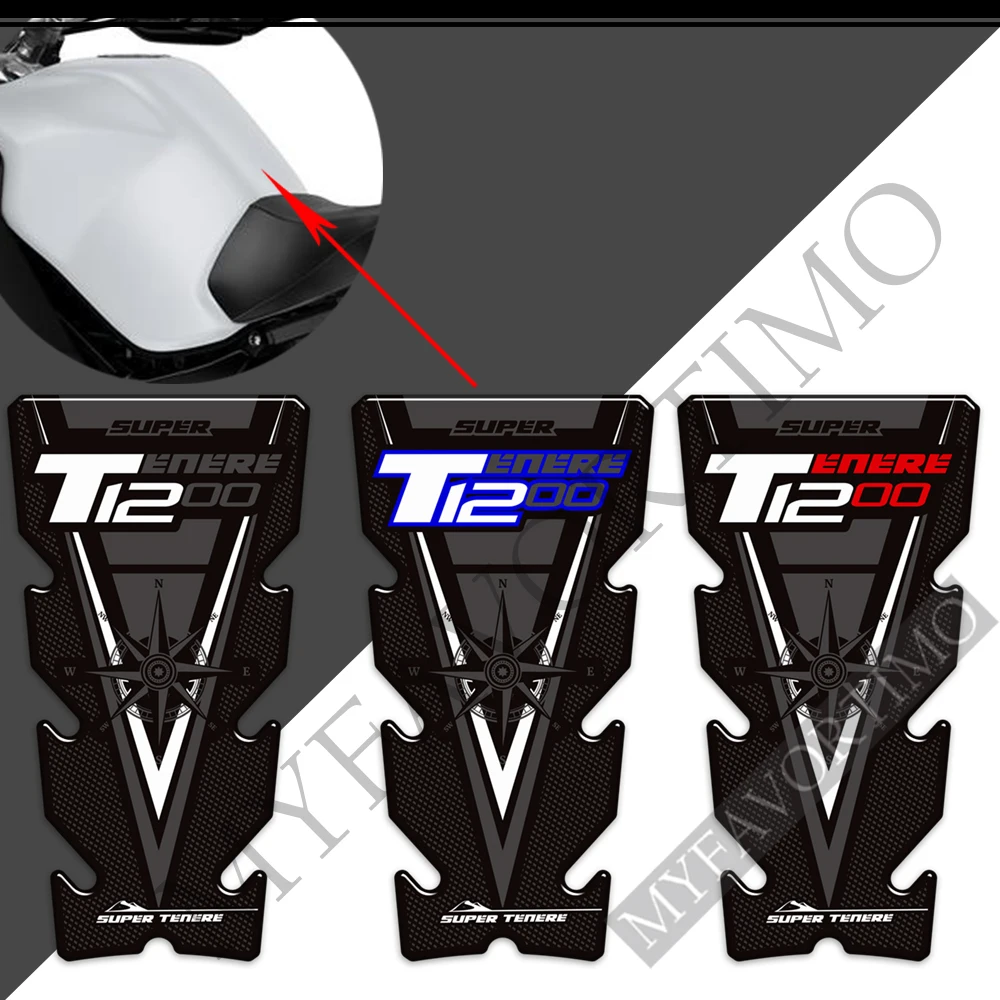 NEW  Tank Pad 3D Stickers Decals For Yamaha XT1200X XT1200ZE XT 1200 Z ZE ES XTZ XTZ1200E Super Tenere Gas Fuel Oil Kit Knee Fis