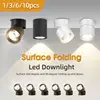 Foldable Aluminum Led Track Lights Surface Mounted Spotlights Adjustable Angle Track Lighting Spot Lights for Home Kitchen Store 1