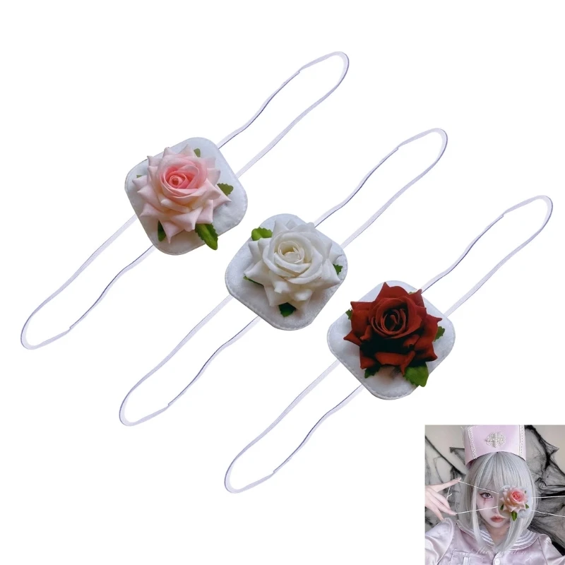 

634C Single Eye Mask Blindfold Eyepatch Eyeshadow Womens Cosplays Costume Eye Mask Patches Clothes Prop Eyeshade Eye Patches