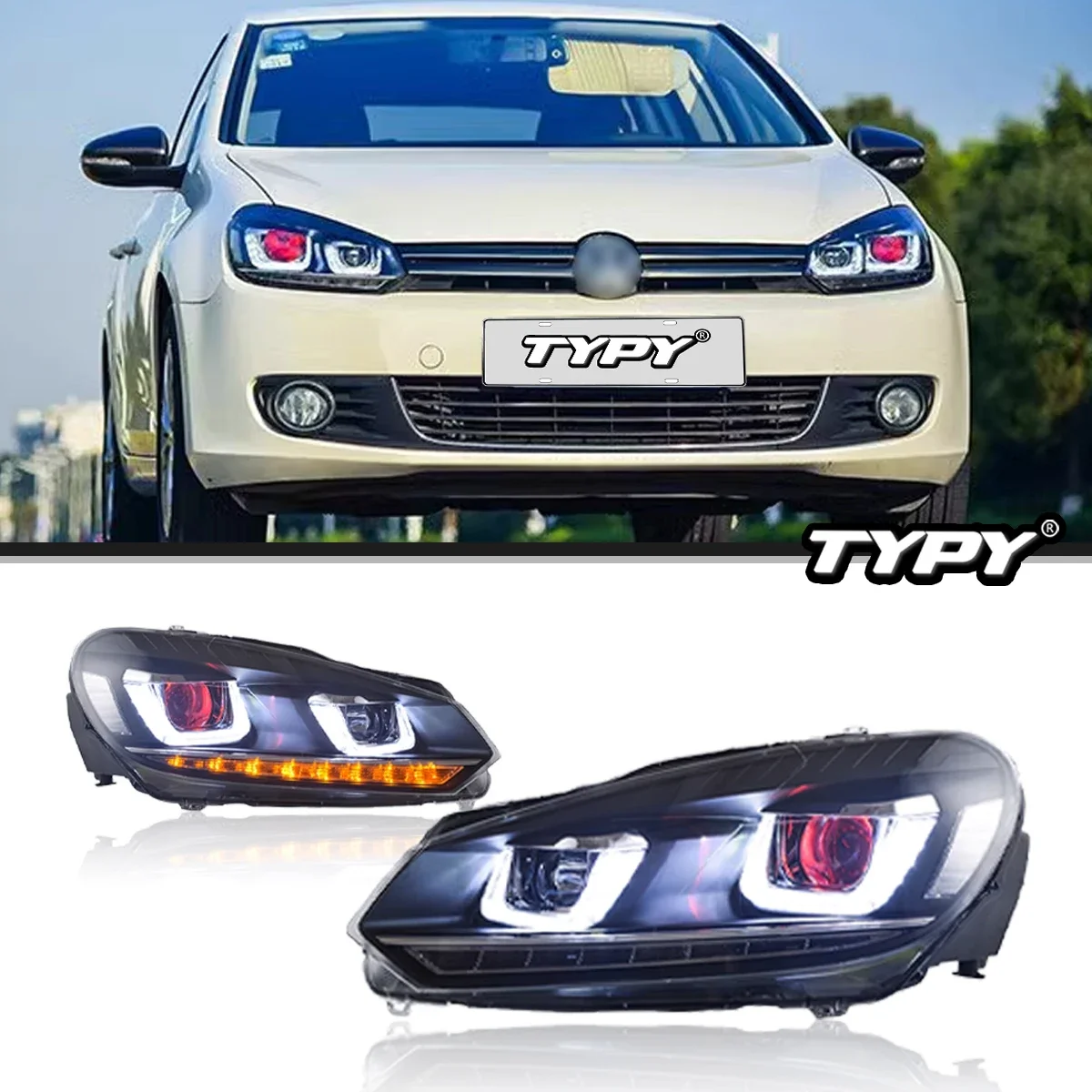 

Car Light Taillights Assembly Turn Signal For Volkswagen VW Golf MK6 2010-2014 GOLF 6 GTI&R Plug-n-Play Rear Tail Lamps