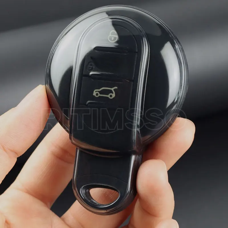 부드러운 TPU 자동차 원격 키 케이스 커버 보호대 쉘, BMW 미니 쿠퍼 F55 F56 F57 F54 F60 JCW 클럽맨 컨트리맨 키 포브
