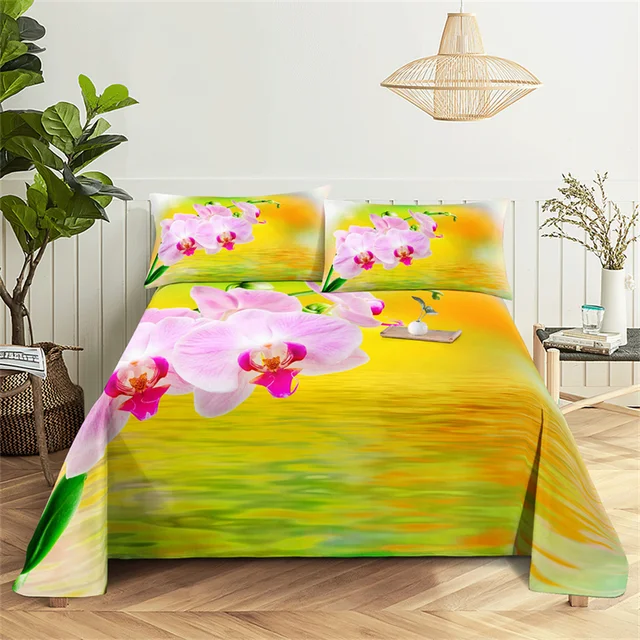 Gorgeous Queen Bedding Set - Flowers Theme