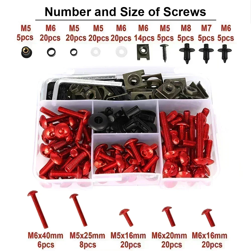 For Moto Guzzi V7 ii Racer/Scrambler/Special/Stone ABSStelvio 1200 4V Fairing Bolts Kit Screws Set Motorcycle Accessories