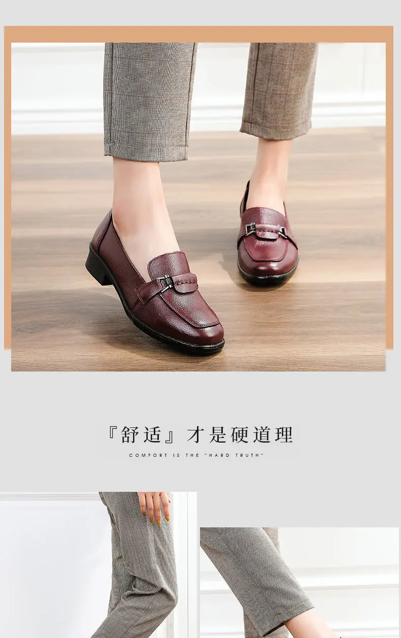 Women Vulcanize Shoes Ladies Vintage Leisure Footwear Ladies Shoes Round Head Solid Color Soft Sole Leather Stitching Durable