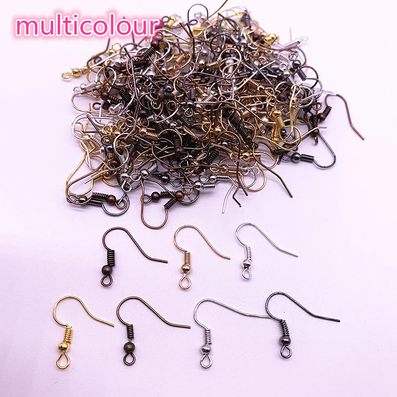 Vente en gros 100 pièces (50 paires) résultats boucle d'oreille crochet bobine fil d'oreille bricolage fabrication de bijoux