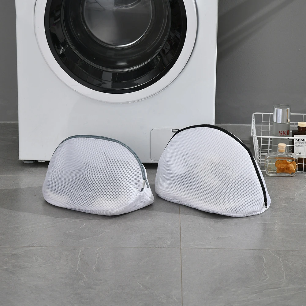 1Pcs Mesh Laundry Bag For Trainers/Shoes Boot With Zips For Washing Machines Hot Travel Clothes Storage Box Organizer Bags 2