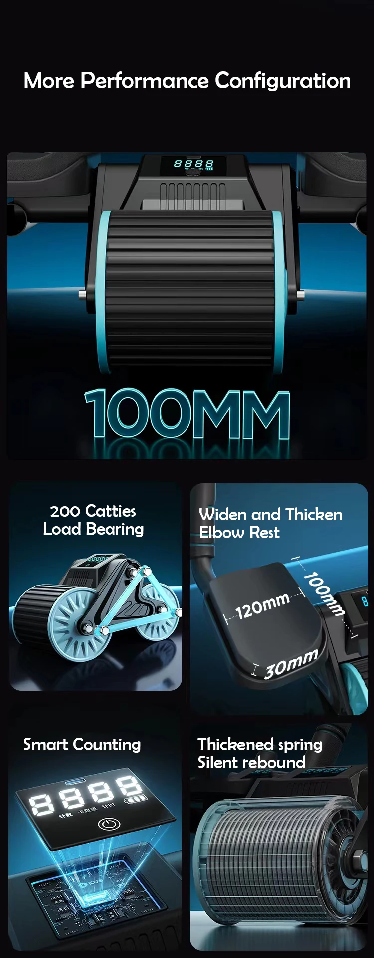 Ab Roller Wheel for Abdominal Fitness Rebound Ab Abdominal Wheel with Smart Counting Exercise Roller for Ab Workout 14 Ab Roller Wheel for Abdominal Fitness Rebound Ab Abdominal Wheel with Smart Counting Exercise Roller for Ab Workout 8