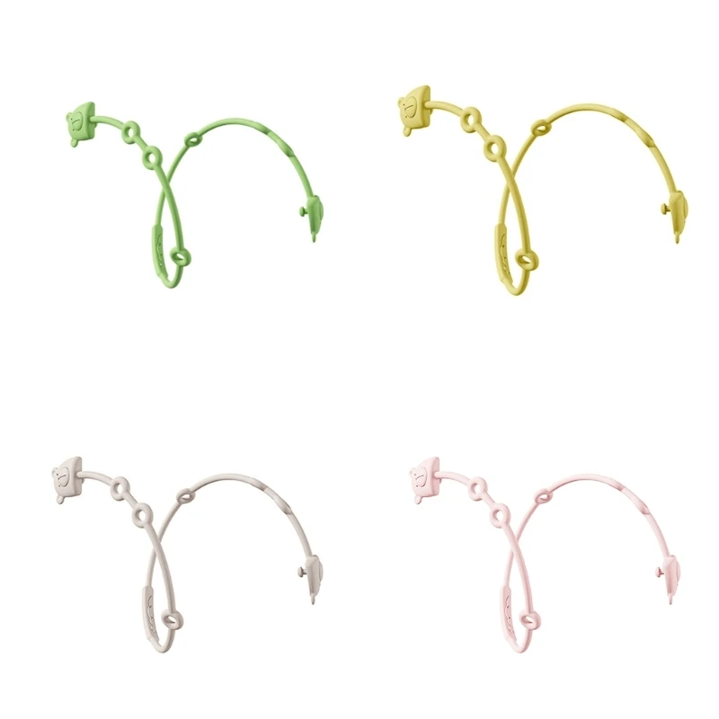 

Anti-lost Stretchable Silicone Pacifier Chain Bear Baby Nipple Chain Toy Straps 40JC