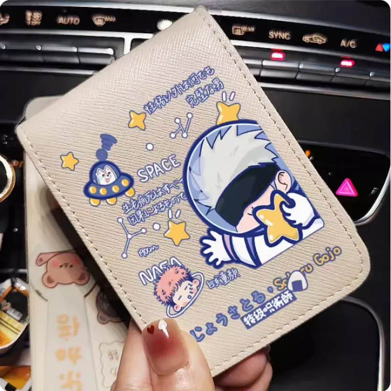 Anime Satoru Gojo Jujutsu Kaisen Cartoon Fashion Wallets PU Purse Card Holder Money Bag Gift B696 Cosplay