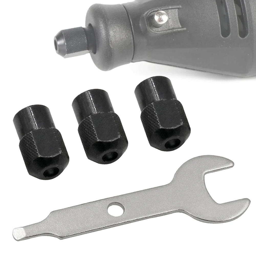 3pcsMiniDrillChuckM8X075mmChuckNutForRotaryToolDrillBit