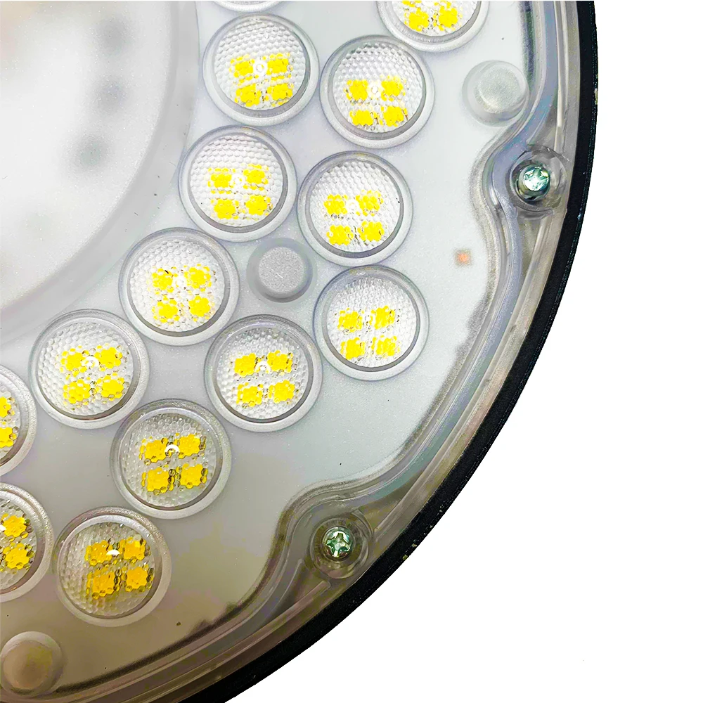 2pcs UFO High Bay 100W/150W/200W LED Au Plug Cold White 6000K led ceiling light Market Warehouse Garage Gym Factory Workshop