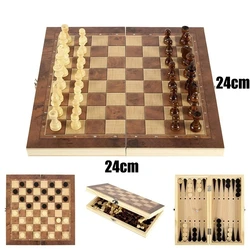 All-in-One Party & Travel Board Game Set: Dice, Chess, Backgammon, and Checkers (W7721)
