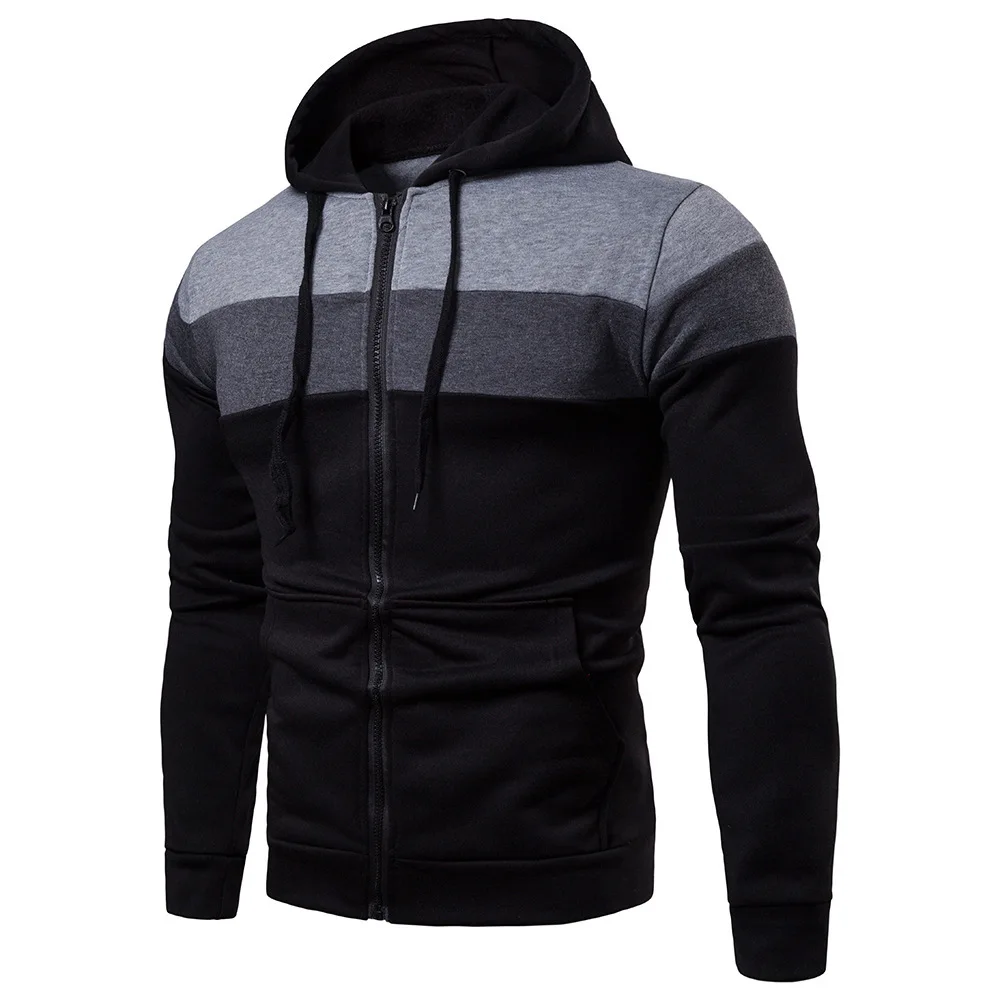 Winter Men's Clothing Men Sets Printing Hoodie Set Fleece Zipper Sweatshirt Casual Sport Sweatpants Mens Tracksuits