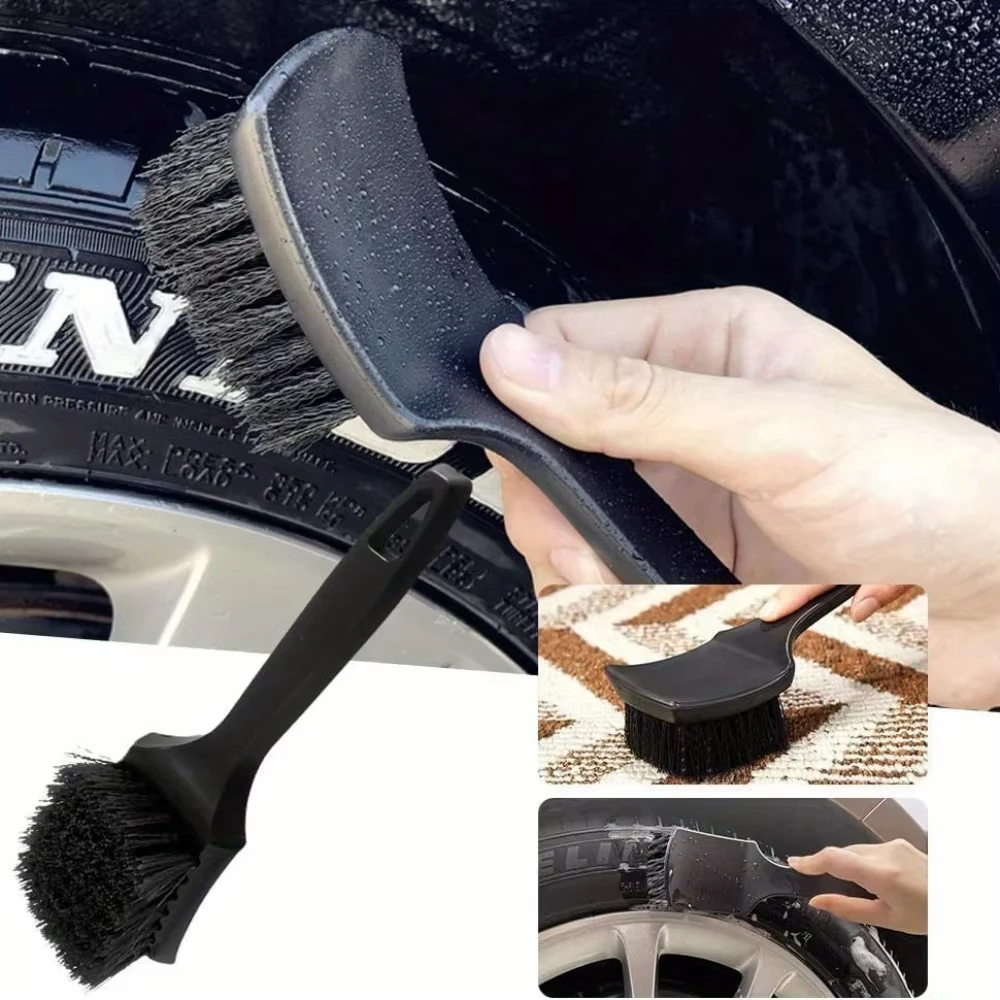 Wheel Cleaning Brush Auto Tire Brush Wheel Hub Cleaning Brushes Car Wash Detailing Wheels Microfiber Rim Washing Tool