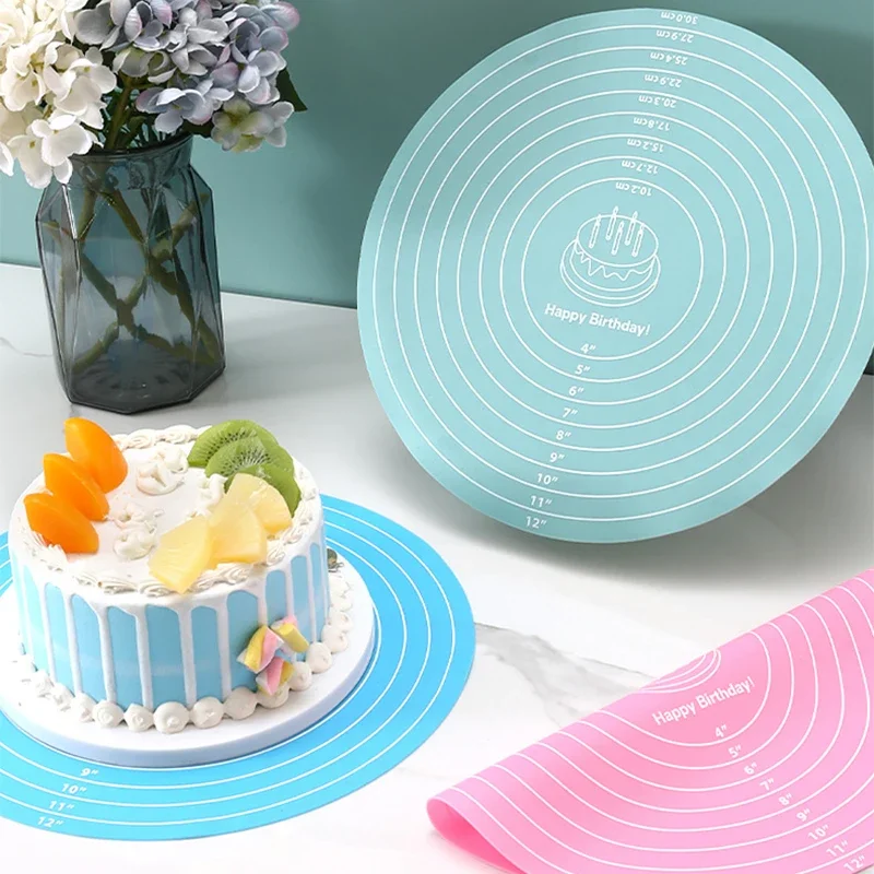 Round Silicone Baking Mat 2