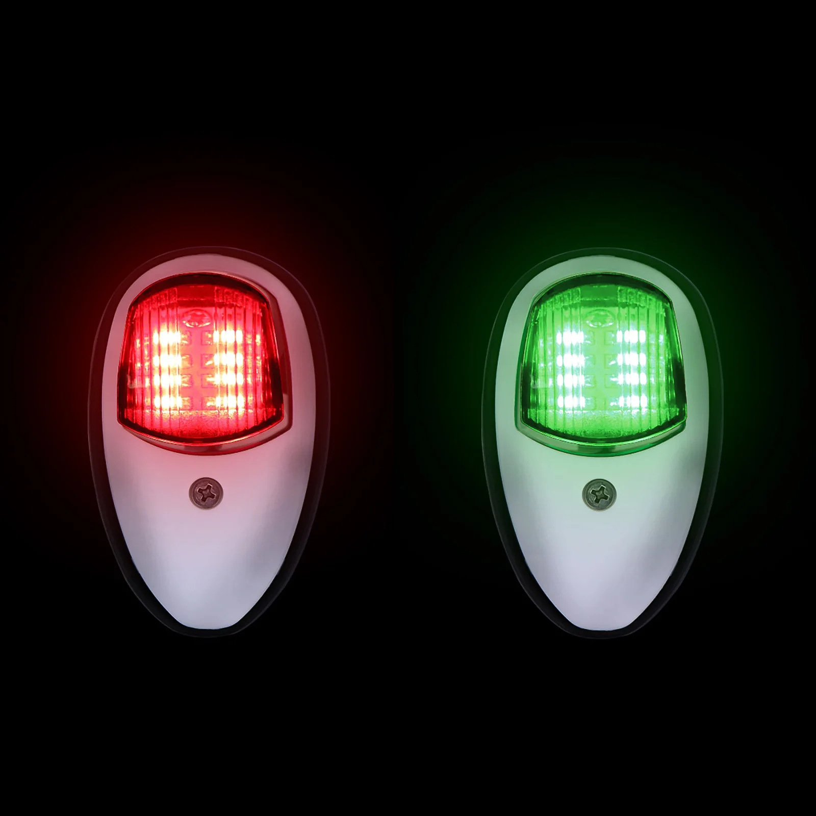 

2 шт., фонарь для навигации, водонепроницаемый индикатор для морской лодки, яхты, грузовика, прицепа, фургона