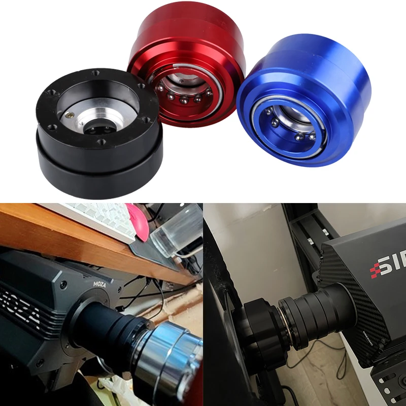 Mozzo A Sgancio Rapido In Alluminio Per Moza R21 R16 R9 R5 Adattatore Simulatore Gioco Di Corse Volante Simracing Ball(6 + 4)