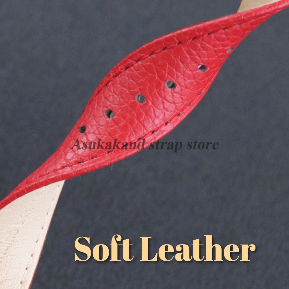 Lychee Pattern Leather Watchstrap - Universal Women & Men Strap