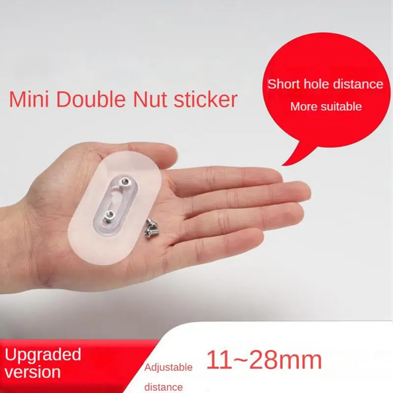Storage Hook 1/3/5PCS Seamless Screw Paste Nail Wall Nail-free Household Supplies Stick Hook Strong Adhesive Home Storage Gadgets Double Hook