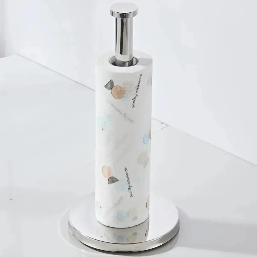 Hot Sale New Concise Design Paper Towel Holder Plastic Wrap Printing Roll Vertical Cling Film Home Friut Preservation Supplies
