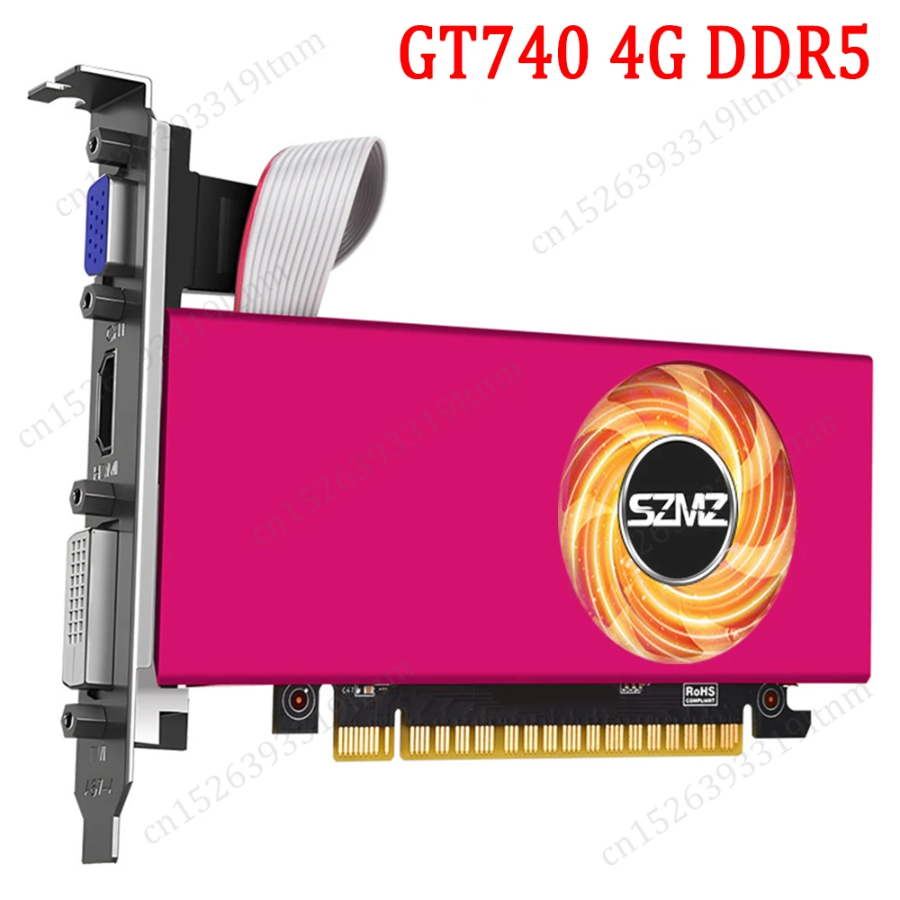 Low Profile GT 740 Image Card PCI-E 2.0 X16 Graphics Card 2GB 128bit DDR5  Game Video Card for PC Desktop Computer - AliExpress