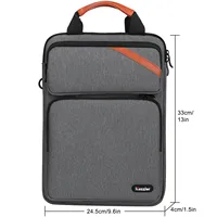 iCozzier 12.9-13.3 inch Laptop Shoulder Bag, Double Pocket  Laptop Sleeve Tablet Case for MacBook Pro 14, iPad Pro 12.9 2018-202 - Image 3