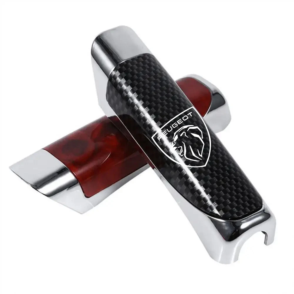 Hand Brake Cover Car Carbon Fiber Anti-slip for Peugeot RCZ GT 208 etc.
