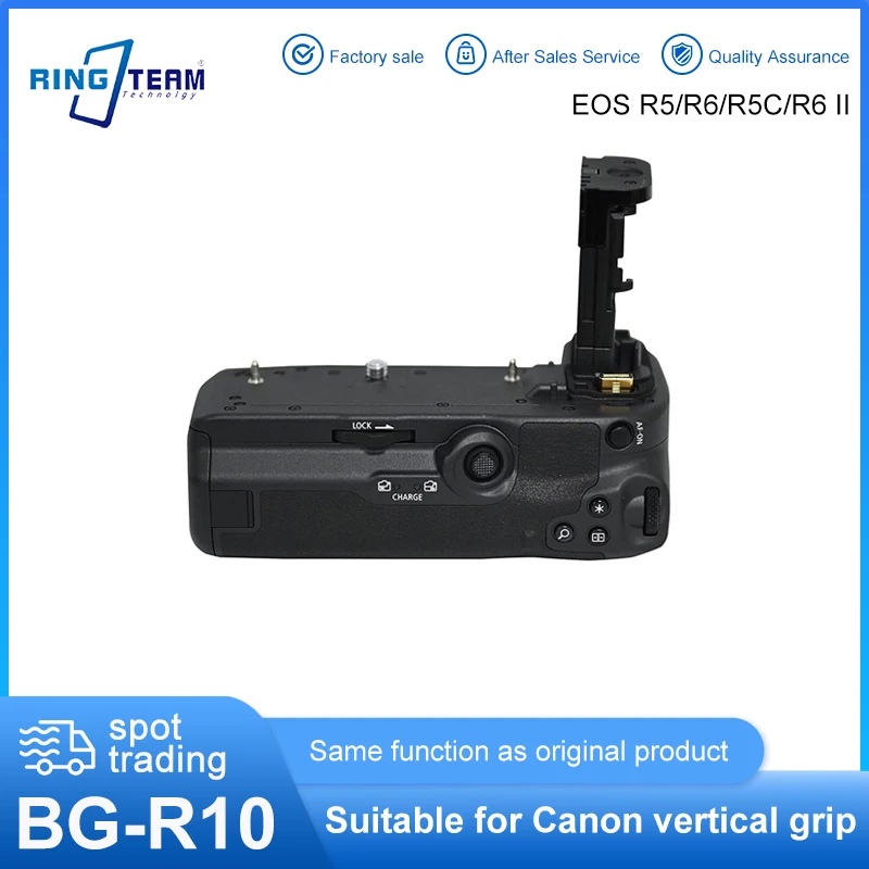 Bg-R10 Battery Grip Accessori Di Alimentazione Ceramica Bgr10 Per Canon Eos R5 R6 R5C Micro Fotocamera Singola Lp-E6N Lp-E6Nh