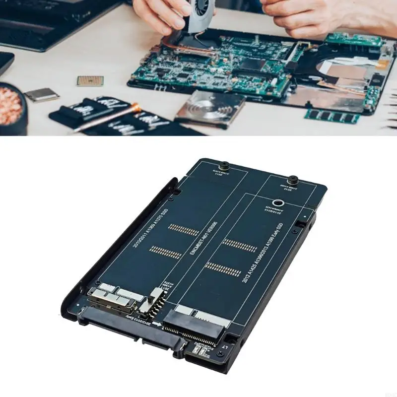 B03C M.2 Hard Disk To 22Pin Adapter For 2012 1425/1398 2010 2011 A1369/1370 Laptop Reader Converter Adapter Metal Tray 6Gbps