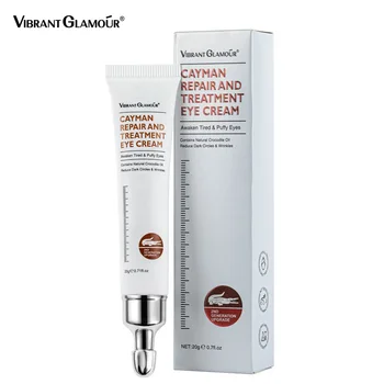 Vibrant Glamour Crema per gli occhi all'olio di coccodrillo VG-YB003 Antietà Riduce le occhiaie Gonfiore Linee sottili Peptide idratante Cura degli occhi