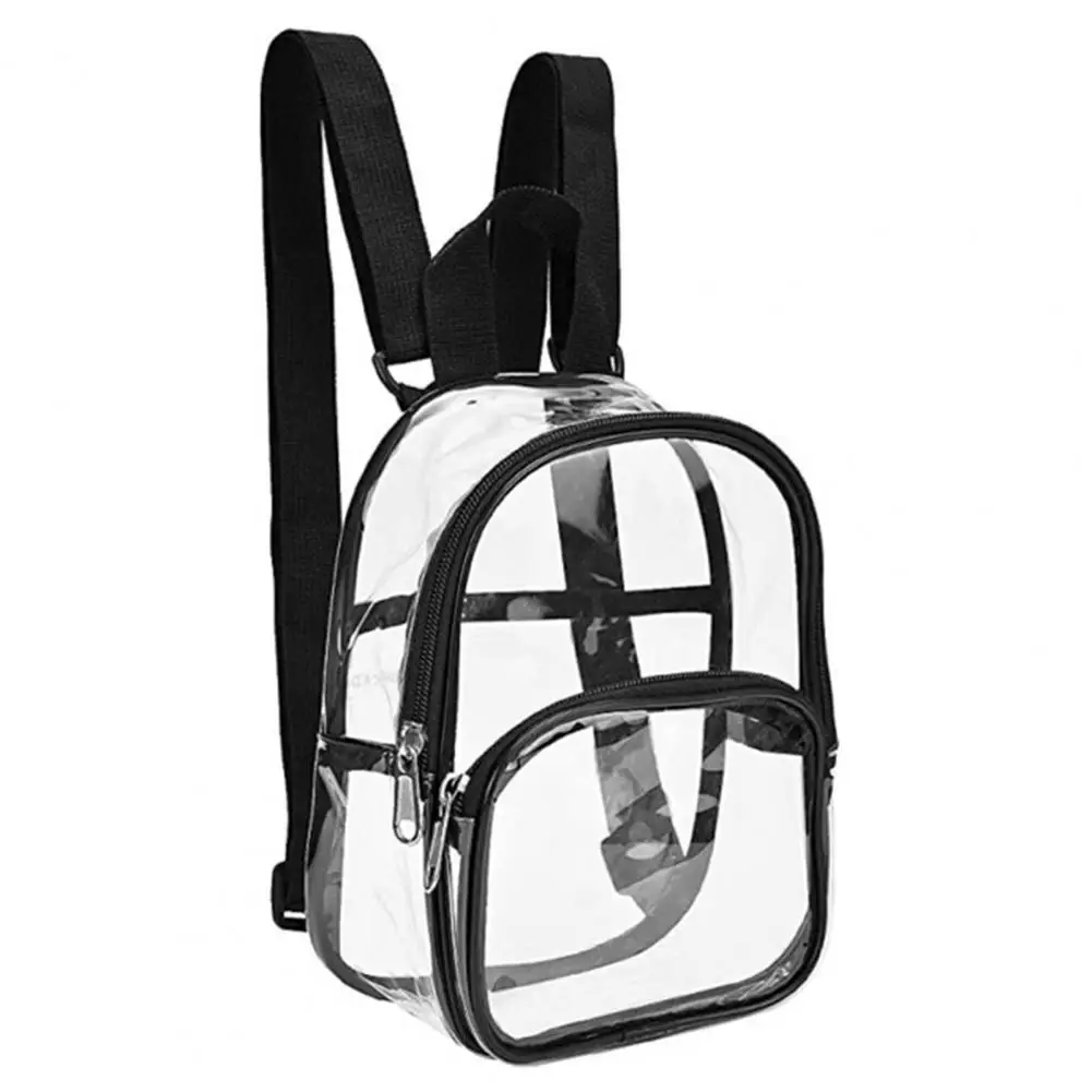 

Women's Backpack Transparent PVC Bag Clear Backpacks for teenagers Students Men Transparent School Bag Backpack Stadium Approved
