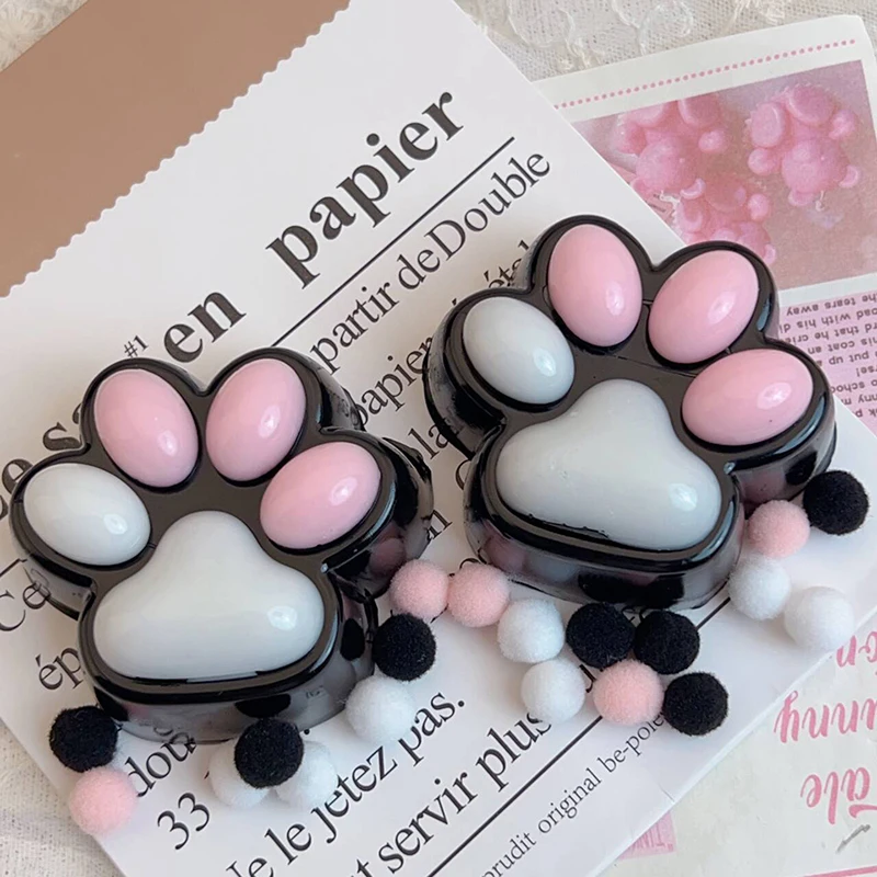 1PC Fish Bone Black Cat Paw Squeeze Prop TPR Sensory Toys Silicone Pinch Antistress Foot Decompression Toy For Kids Adults Gift 2