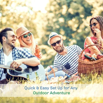 Beach Tent Sun Shelter Lightweight UV Protection Easy Setup Zip Up Porch Carry Bag Family Kids Outdoor Sports 6