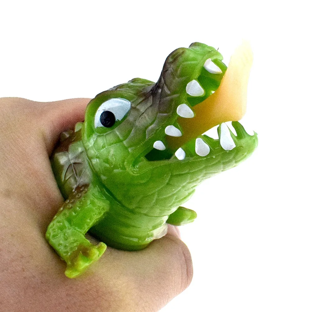 Creative Spoof Biting Leg Crocodile Squeeze Toys Cartoon Antistress Stress Relief Toys Child Adult Funny Prank Scary Props Gifts