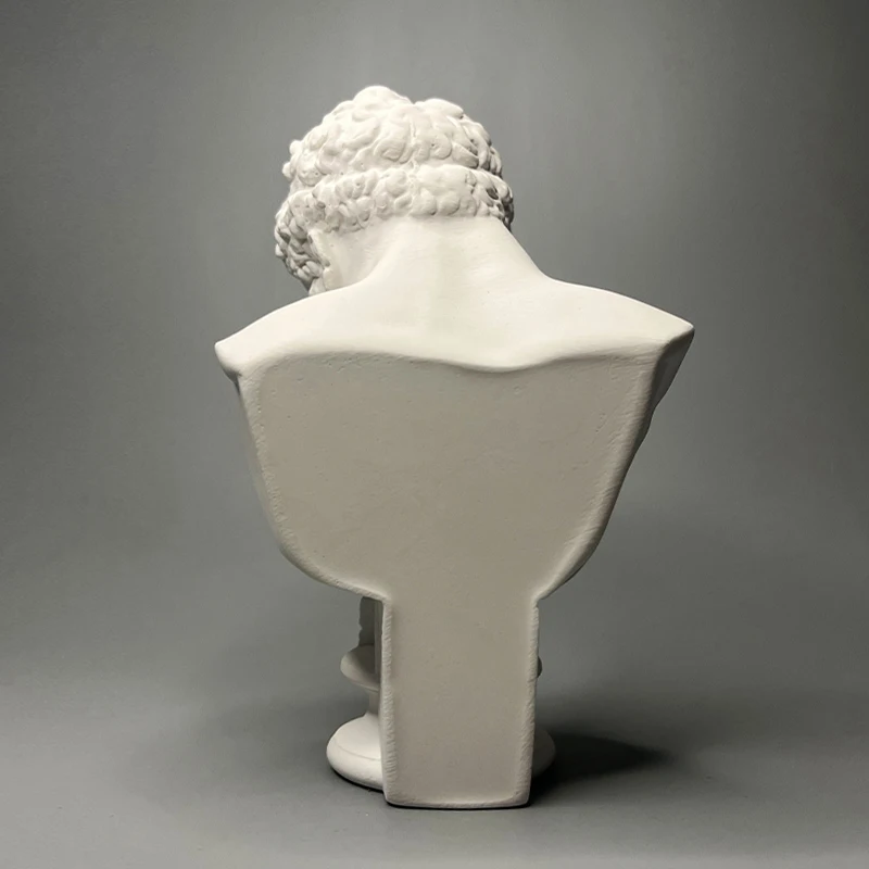 彫刻 ヘラクレス頭像 美術デッサン教具 書斎 卓上 装飾品 工芸品美術品