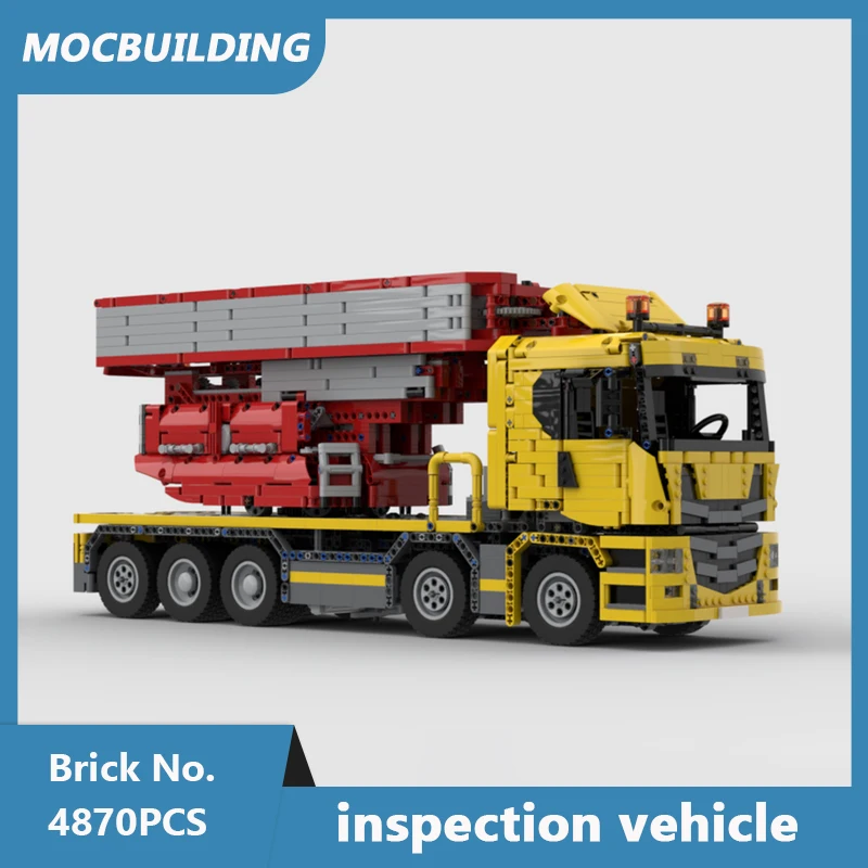 

MOC Building Blocks 770 Bridge Inspection Vehicle Full RC Model DIY Assembled Bricks Creative Collection Xmas Toys Gifts 4870PCS