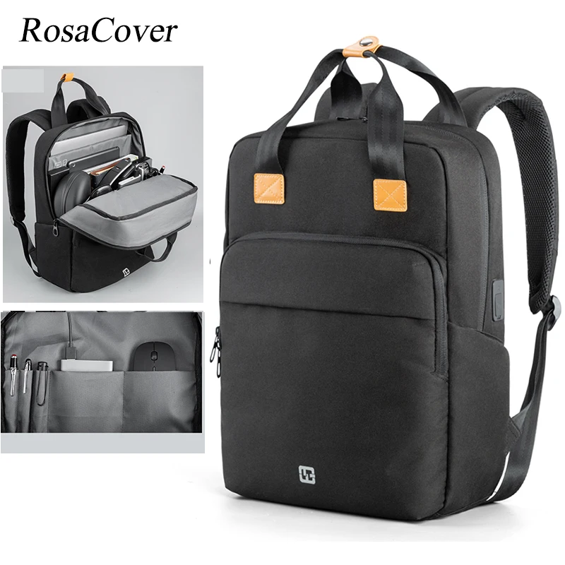 

Kingsons Fashion backpack 15.6 inch Men School Laptop Backpacks Water Repellent Travel 14L Multi USB Charger Male Mochilas