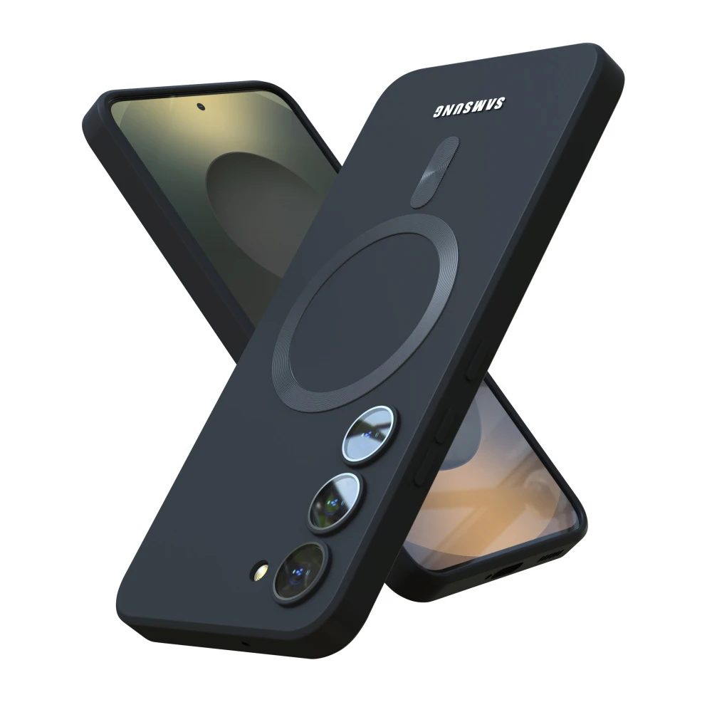 Liquid Silicone Magsafe Magnetic Case For Samsung Galaxy S25 S24 S23 S22 Ultra S21 FE Soft TPU Shockproof Cover