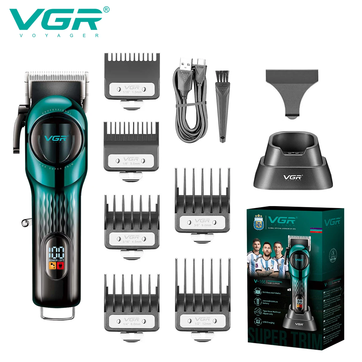 ماكينة قص الشعر الرقمية الذكية الاحترافية القابلة...