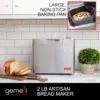 Home™ 2LB Artisan Bread Maker, Stainless Steel w/ 21 Functions, Ceramic Pan, Fruit/Nut Dispenser, 3 Loaf Sizes, 3 Shades, Gluten 2