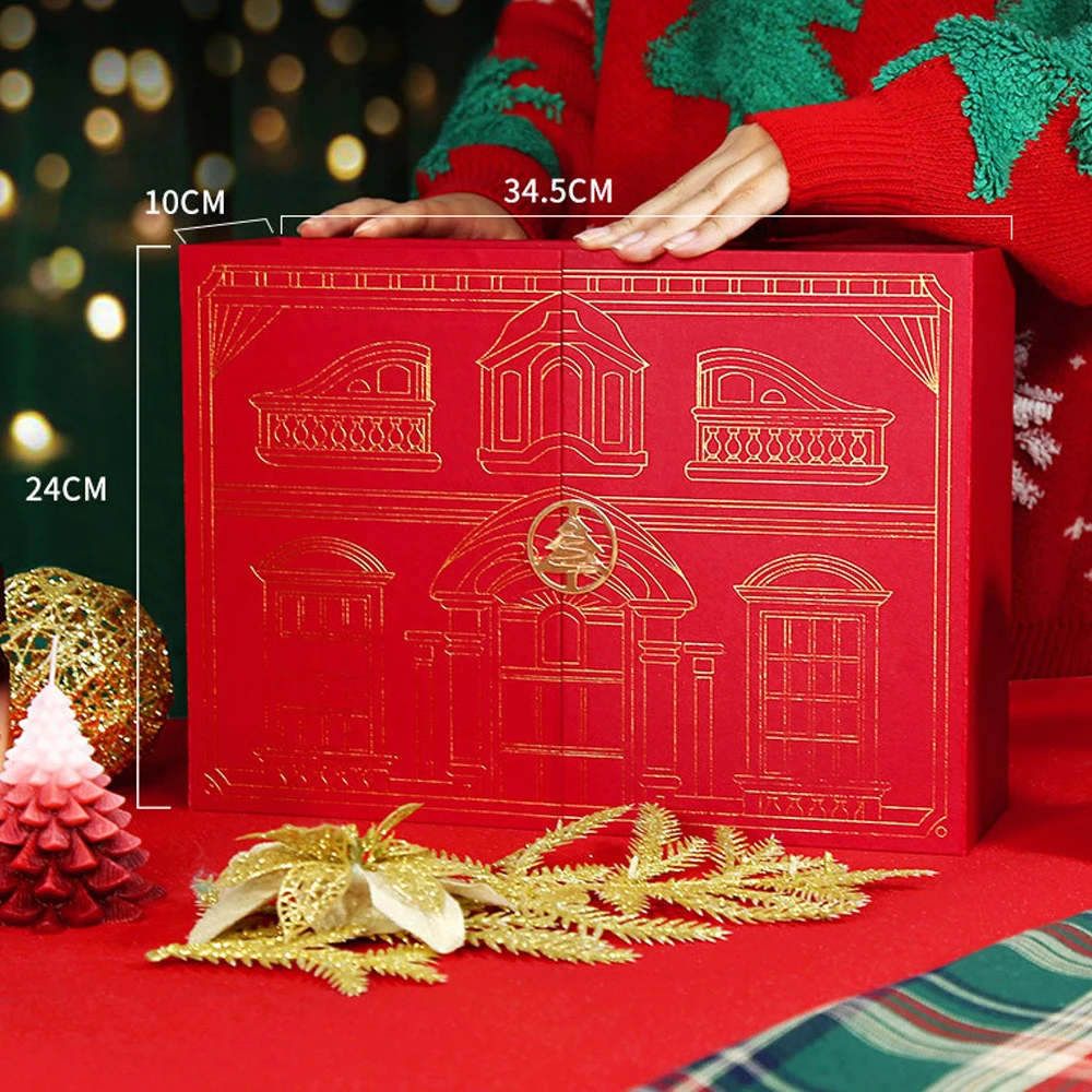 Christmas Advent Calendar DIY Face Cream Concealer Essence Christmas Makeup Set Countdown Calendar Gift Box Skin Care Set