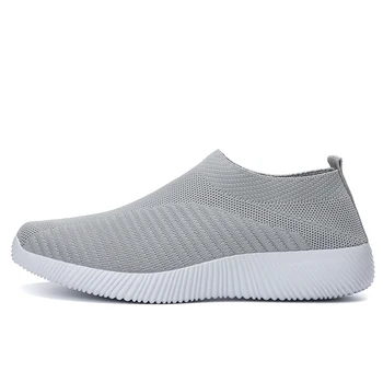 Women Vulcanized Shoes High Quality Women Sneakers Slip On Flats Shoes Women Loafers Plus Size 44 Walking Flat 1