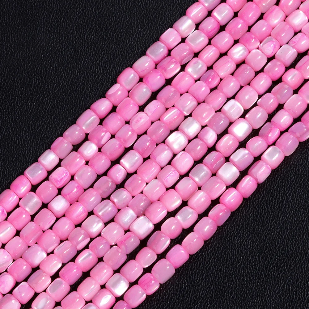 Perline cilindriche di conchiglia naturale rosa caldo da 3mm perline di  conchiglia in madreperla per la creazione di gioielli accessori per collana  di bracciali fai da te - AliExpress